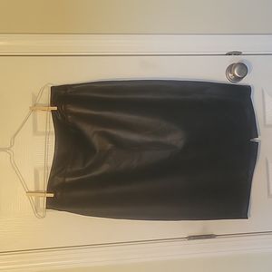 Vegan Leather Pencil Skirt